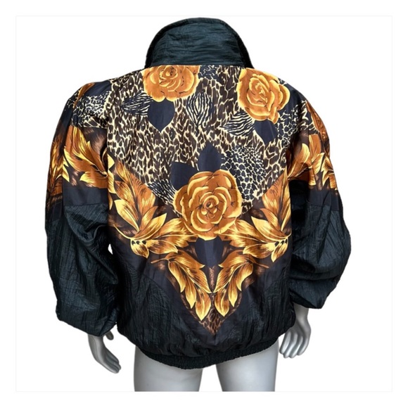 Vintage Bomber Jacket Floral Animal Print - Picture 9 of 11